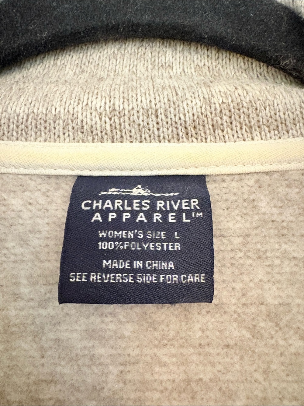 Charles River Apparel heathered fleece zip up jacket